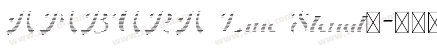 AMBURA Line Stencil语字体转换
